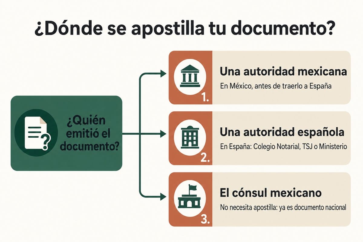 ¿Dónde se apostilla tu documento?