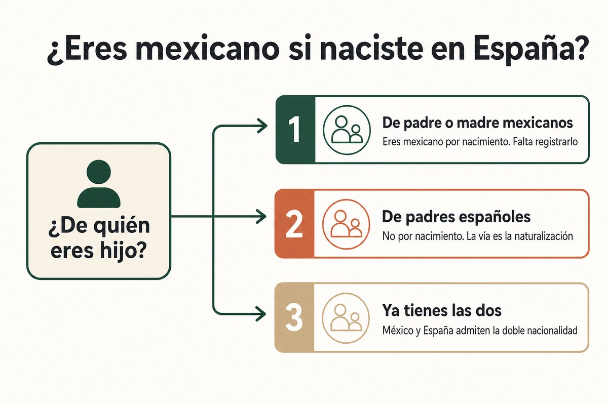 ¿Eres mexicano si naciste en España?